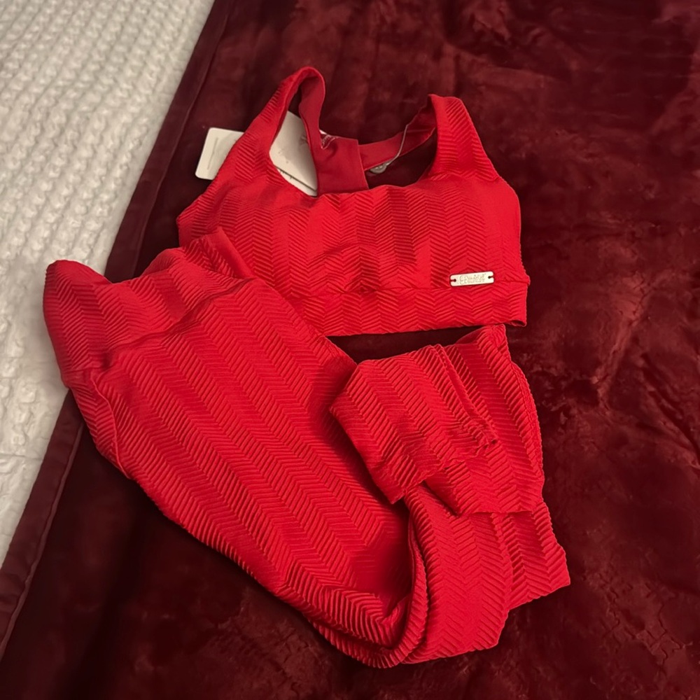 Bombshell Sportswear Red Sports Bra